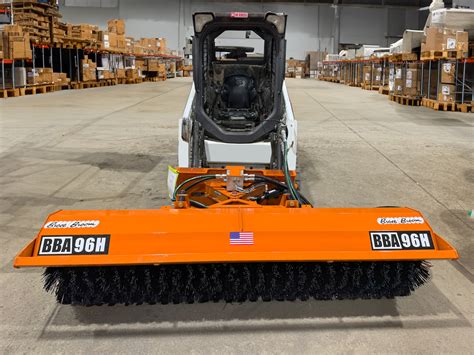 skid steer push broom attachment|skid steer angle broom attachment.